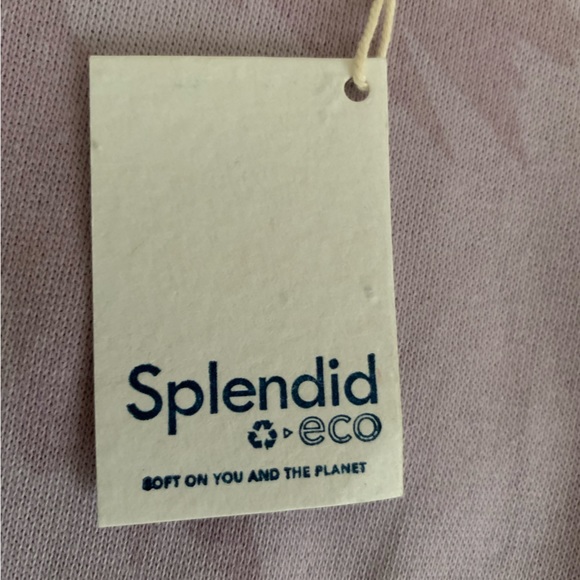 NWT Splendid Sweatshirt: Lavender, Front Palm Tree Print, Crewneck M - Picture 4 of 7